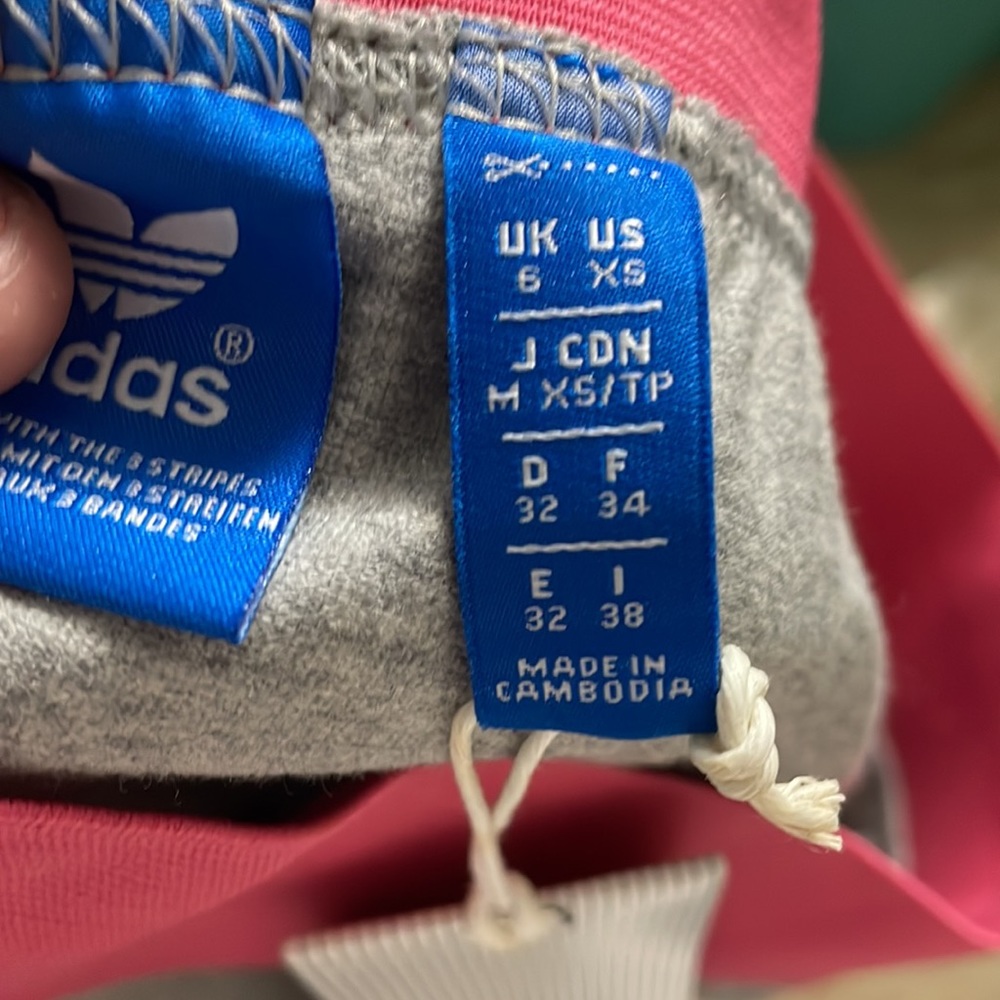 Size - Xs ADIDAS ORIGINALS Couture AJ7163 SKIRT Grey Heather/Lush Pink/Black - Picture 4 of 4
